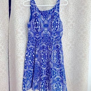 Sz S Dina Be Cobalt and White Dress